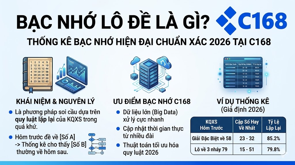 Bạc nhớ lô đề là gì? Thống kê bạc nhớ hiện đại chuẩn xác nhất 2026 tại C168 11 Bảng thống kê bạc nhớ lô đề hiện đại chuẩn xác nhất 2026